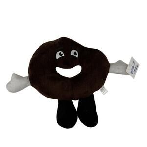 Entenmanns Donut Plush 6in Chocolate Snack Mascot Promo Advertising Toy Cute